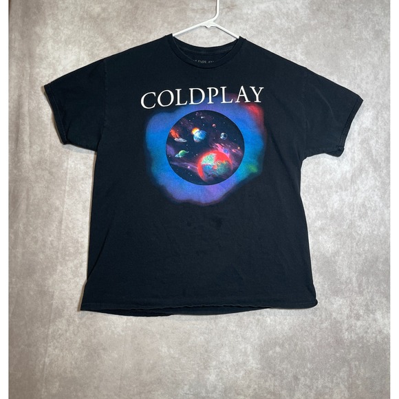 Coldplay Other - Coldplay Music of the Spheres Shirt Mens XL Black World Tour Band Tee 2022